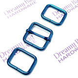 25 mm blaue Clips und rechteckige Hardware-Sets
