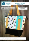 Klassische Tragetasche und Tragetasche, Papiermuster von Andrie Designs