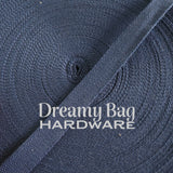 20mm (3/4") Cotton Canvas Webbing Solid Blues