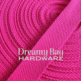 20mm (3/4") Cotton Canvas Webbing Solid Pinks