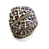 #5 Glidelåsbånd leopardmønster med nylontenner