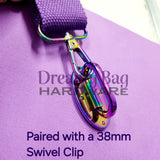 25 mm -38 mm oval baksidet stroppkobling