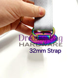 25 mm -38 mm oval baksidet stroppkobling