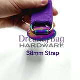 25 mm -38 mm oval baksidet stroppkobling