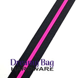 #5 Glidelåsbånd Rosa Neon Nylon tenner