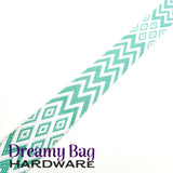 38 mm (1,5") Chevron Diamonds bomullskanvasnett