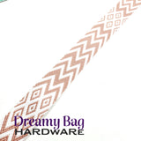 38 mm (1,5") Chevron Diamonds bomullskanvasnett