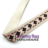 38 mm (1,5 tommer) diamantformet lerretsveving