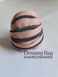 #5 Glidelåsbånd Blush med nylontenner