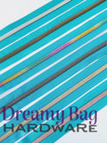 #3 and #5 Zipper Tape Aqua (Dark teal) with coloured nylon teeth