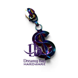 #3 and #5 Zipper Pull Dollar Sign