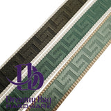 38mm (1.5") Poly/ Cotton Greek Key Canvas Webbing