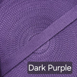 20mm (3/4") Cotton Canvas Webbing Solid Purples