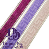 38mm (1.5") Poly/ Cotton Greek Key Canvas Webbing