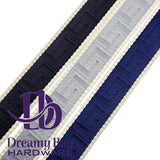38mm (1.5") Poly/ Cotton Greek Key Canvas Webbing