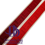 38mm (1.5") Poly/ Cotton Greek Key Canvas Webbing