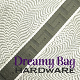 38mm (1.5") Poly/ Cotton Greek Key Canvas Webbing