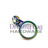 #3 and #5 Zipper Pull Circle
