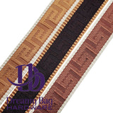 38mm (1.5") Poly/ Cotton Greek Key Canvas Webbing