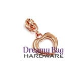 #3 and #5 Zipper Pull Heart