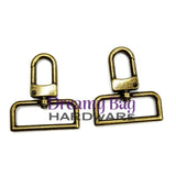 38 mm (1,5") tynne svingbare trykknappklemmer