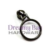 #3 and #5 Zipper Pull Circle