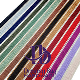 38mm (1.5") Poly/ Cotton Greek Key Canvas Webbing
