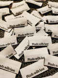 Gewebte Etiketten zum Einnähen, 10er-Pack