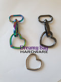 25mm (1") Heart Rings