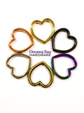 25mm (1") Heart Rings