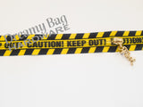 #5 Zipper Tape CAUTION KEEP OUT! with nylon teeth