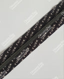 #5 Zipper Tape Swear Fuck Zipper Tape with Black nylon teeth