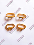 25 mm (1") oval tynn stroppkobling, 4-pakning (spesiallaget)