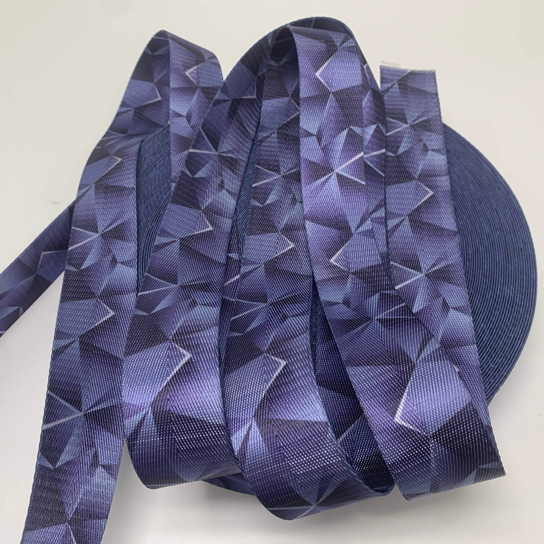 38mm (1.5") Seatbelt Webbing Printed Designs