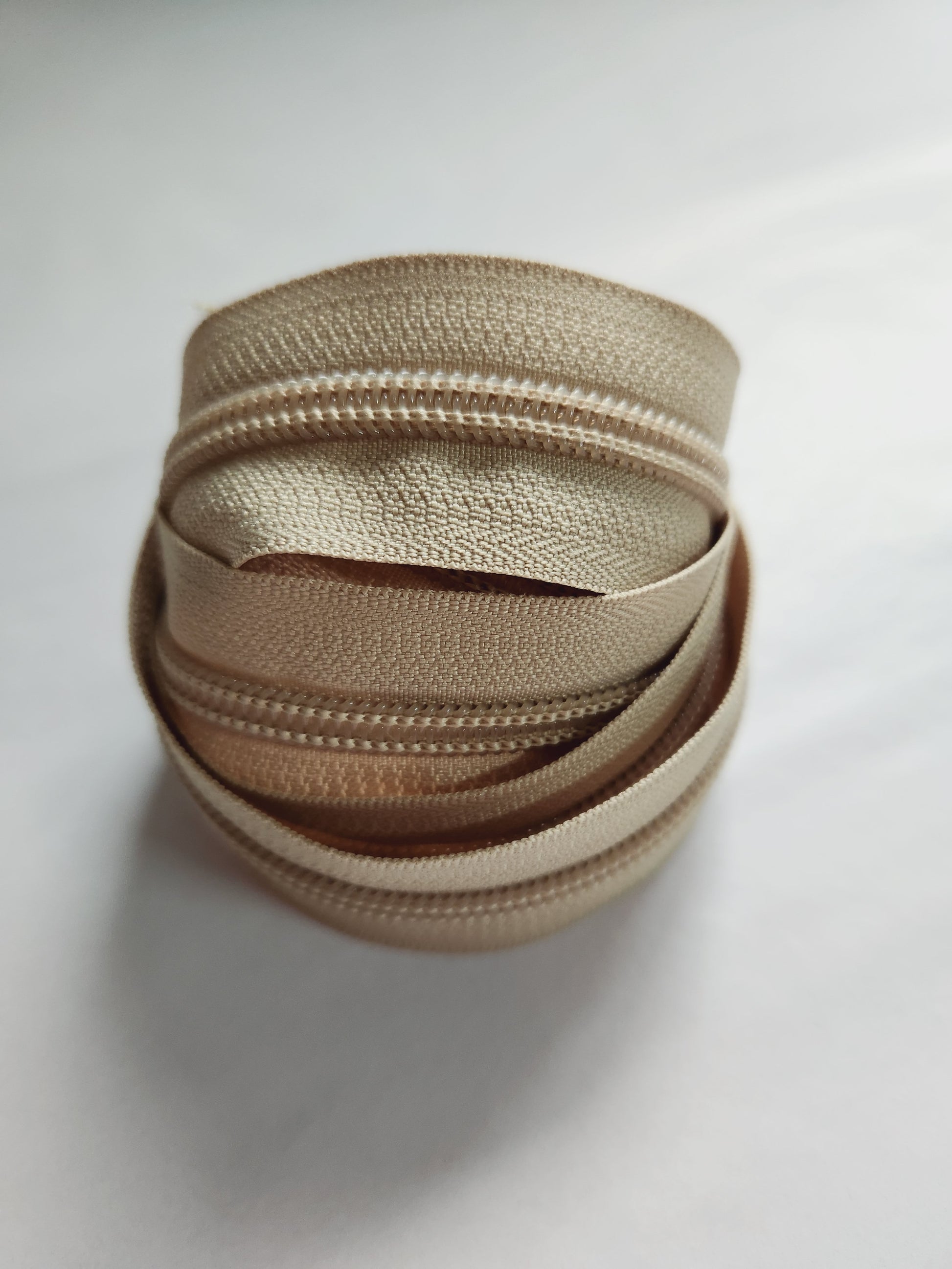 #5 Zipper Tape Almond with Nylon teeth