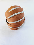 #3 and #5 Zipper Tape Tan with coloured nylon teeth