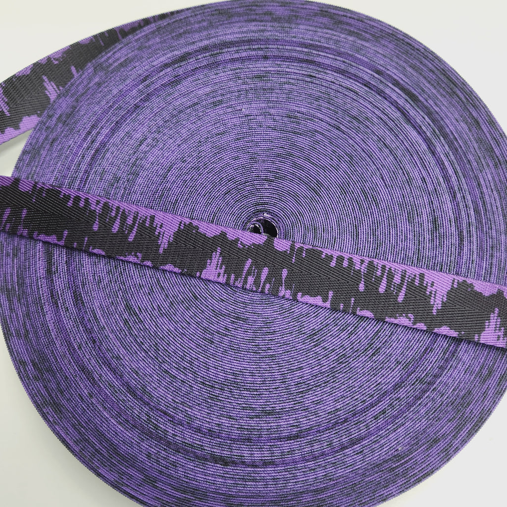 25mm (1") Seatbelt Webbing Printed Designs