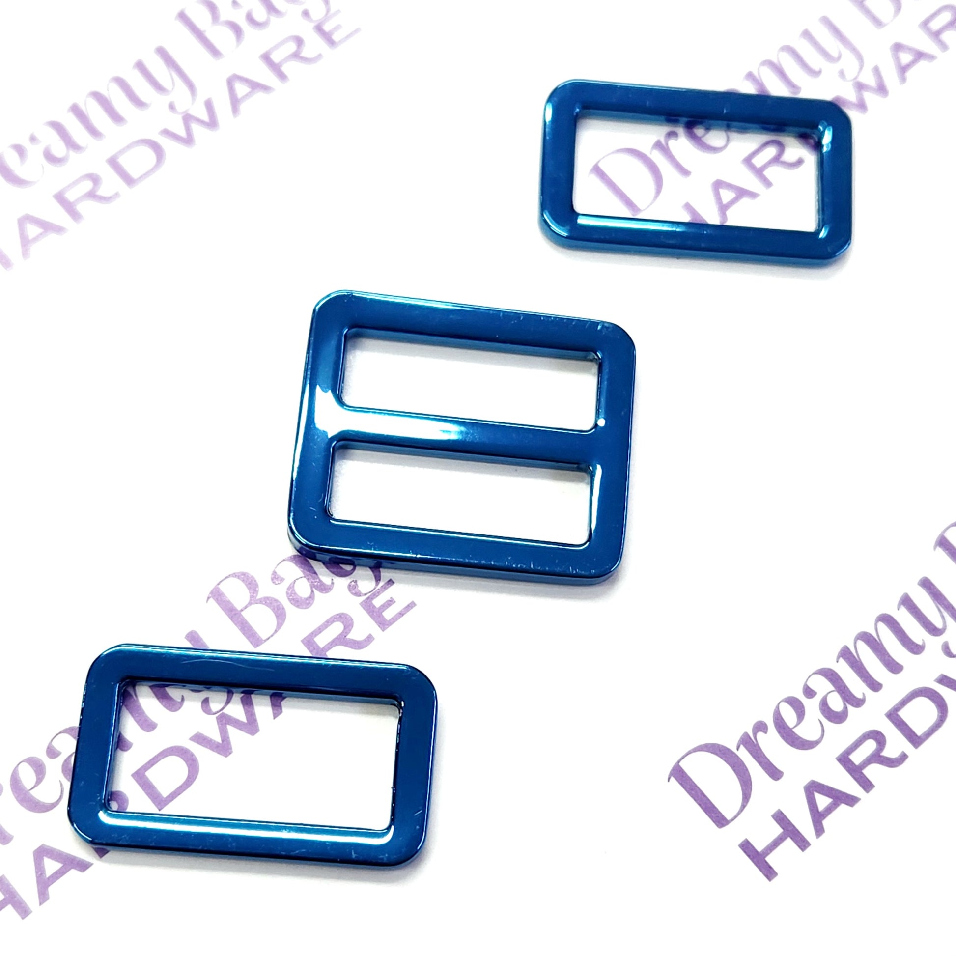 25mm Blue Clips and Rectangle Hardware Sets