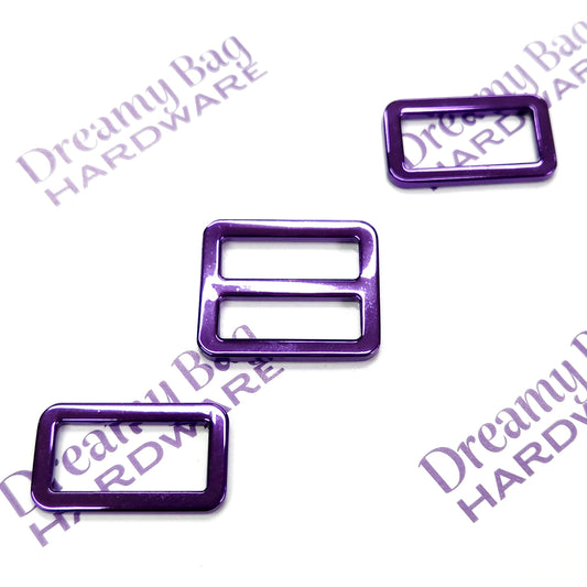 25mm Purple Clips and Rectangle Hardware Sets