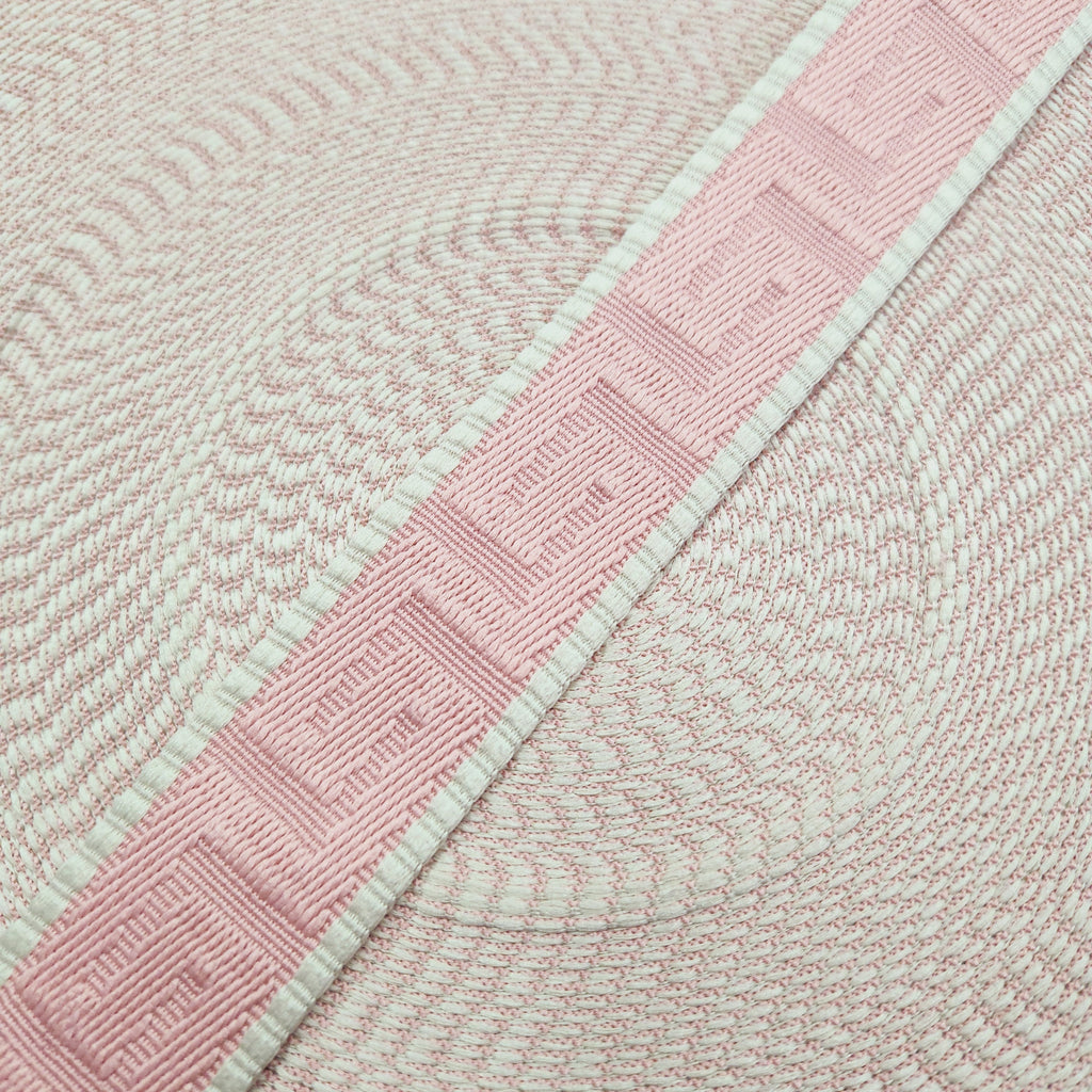 38mm (1.5") Poly/ Cotton  Greek Key Canvas Webbing