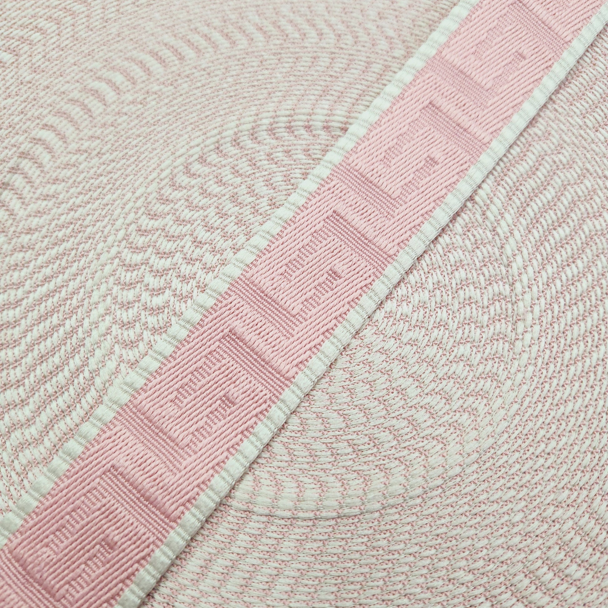 38mm (1.5") Poly/ Cotton  Greek Key Canvas Webbing