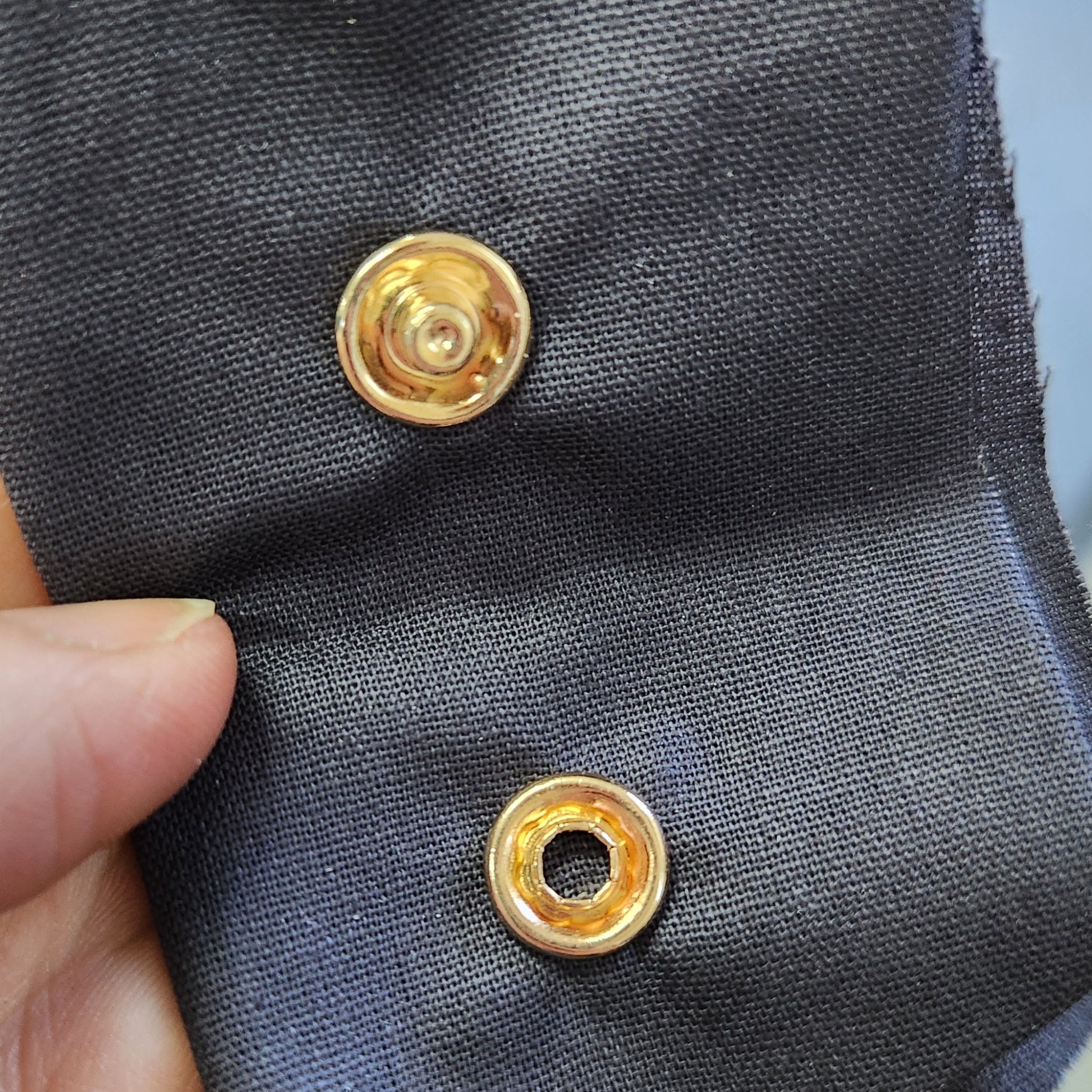 9.5mm Metal Ring Snaps 50 Pack