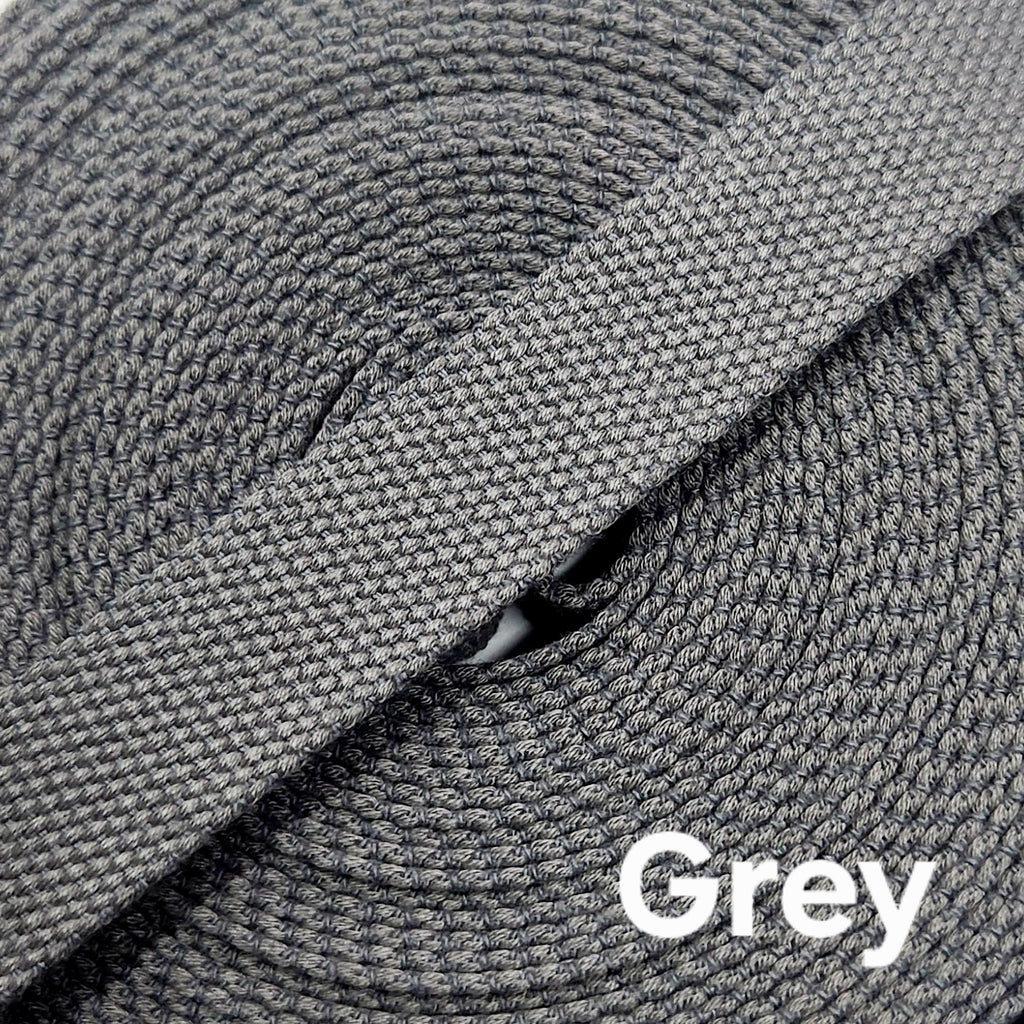 38mm (1.5") Cotton Canvas Solid Colours Webbing