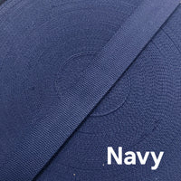 38mm (1.5") Cotton Canvas Solid Colours Webbing