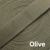 38mm (1.5") Cotton Canvas Solid Colours Webbing