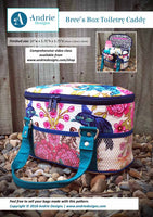 Bree's Box Toilettenartikel Caddy Andrie Designs Papiermuster