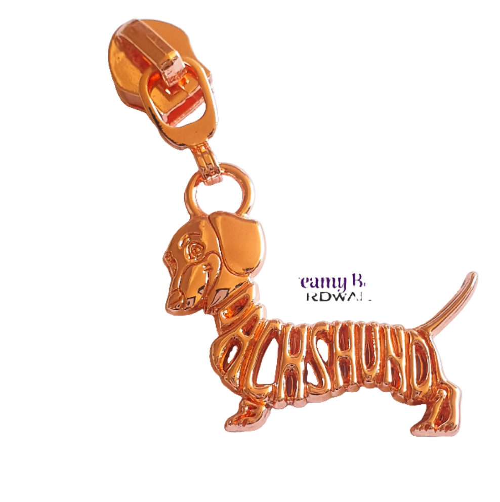 #5 Glidelåstrekk Dachshund Hund (Spesialdesignet)