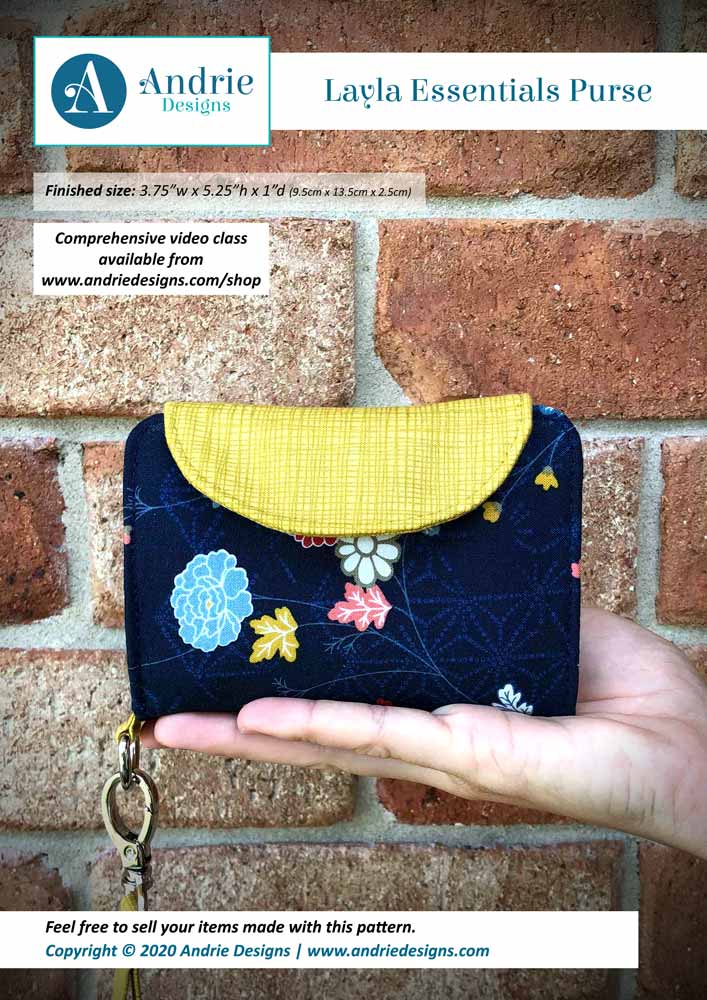 Layla Essentials Geldbörse Andrie Designs Papiermuster