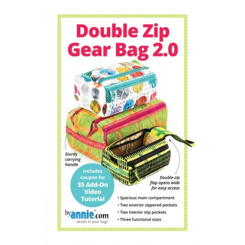 Av Annie Dobbel Glidelås Gear Bag 2.0 Papirmønster 