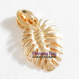#5 Zipper Pull Monstera Leaf